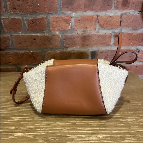 Ulla Johnson Handbags - Ulla Johnson Tan and Cream Crossbody Bag